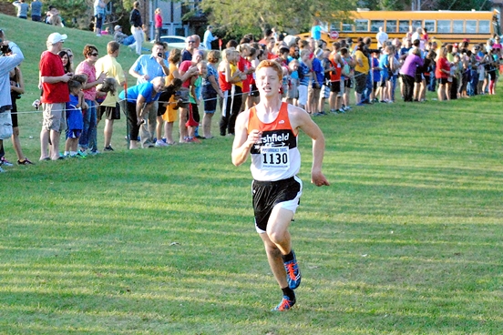 Marshfield sophomore Carter Chojnacki leads a strong group of boys that return for the Tigers cross country team this fall. (Photo by Paul Lecker/MarshfieldAreaSports.com)