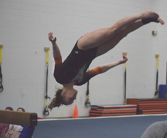 Marshfield Gymnastics Wins Home Dual Over Stevens Point Takes Over First In Gnc Large 